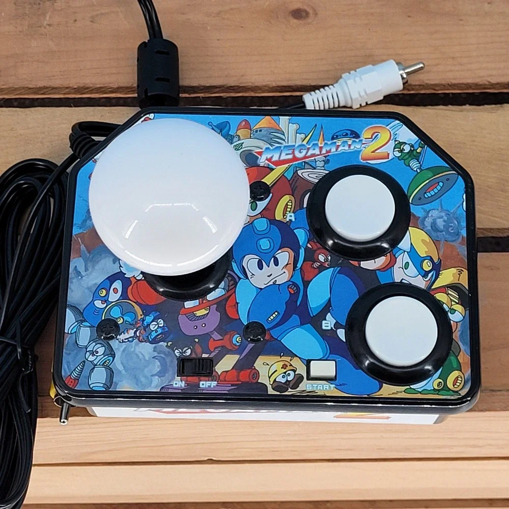 Capcom Mega Man 2 Plug and Play Arcade Stick Console Unisex OS Retro Gaming Blue